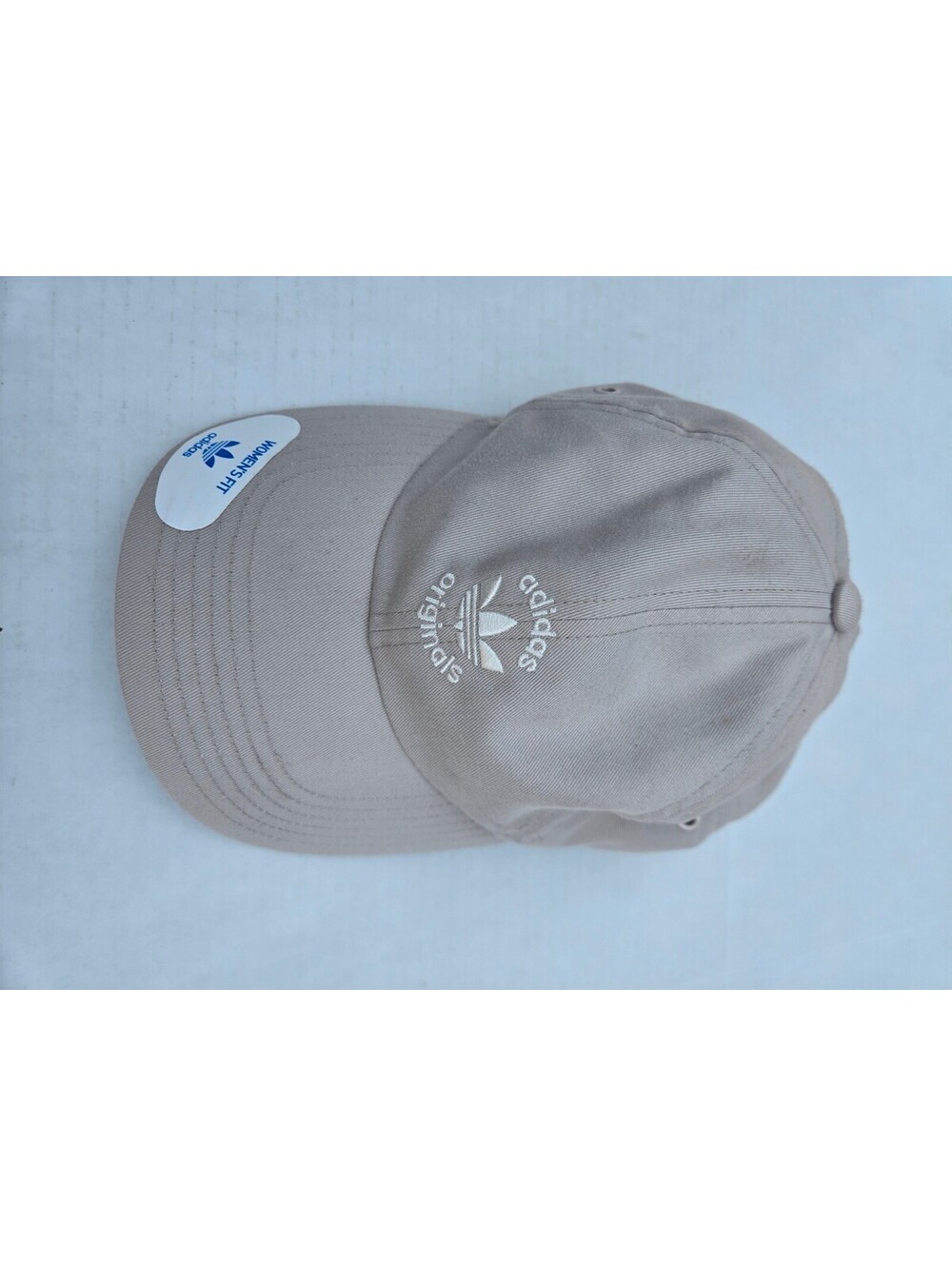 NEW Adidas Originals Women's Fit Beige Baseball Cap with Adjustable Strap